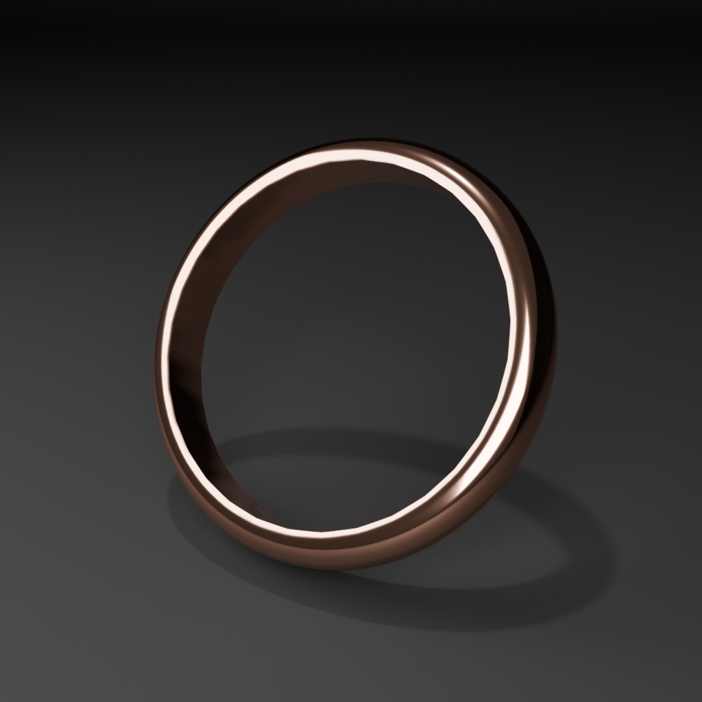 【VRChat】シンプルゴールドリング【無料】