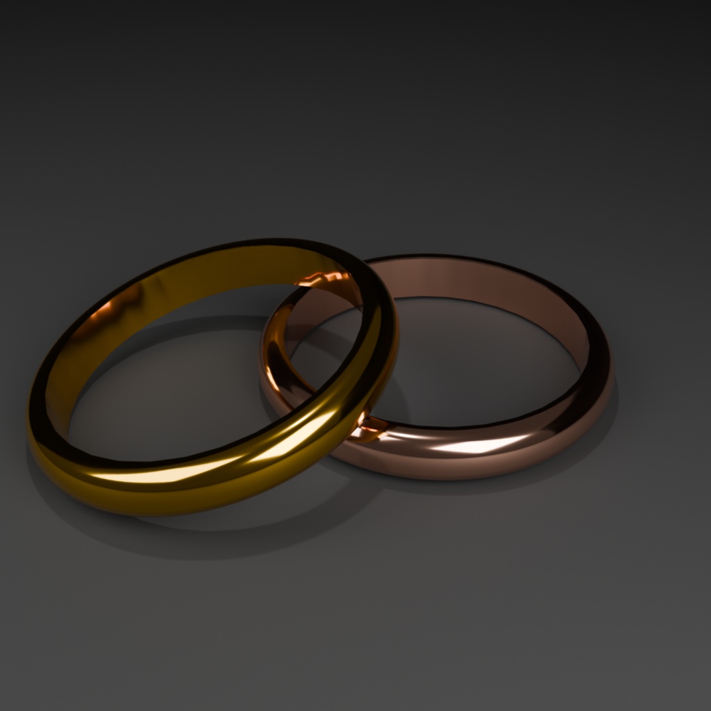 【VRChat】シンプルゴールドリング【無料】