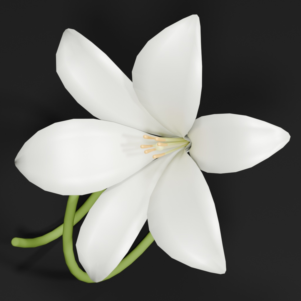 新しく着き VRChat】百合の花リング【無料】 - BOOTH - nya3d 絵画