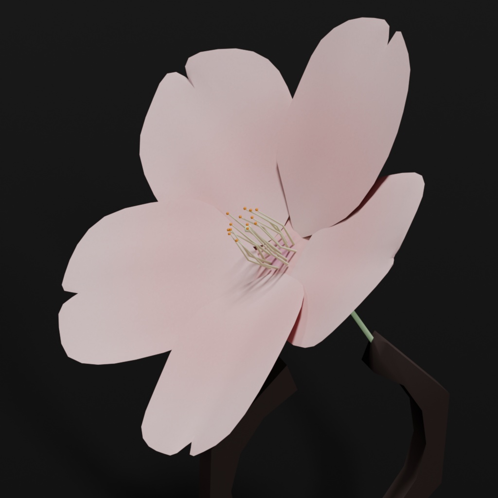 【VRChat】桜の花リング【無料】