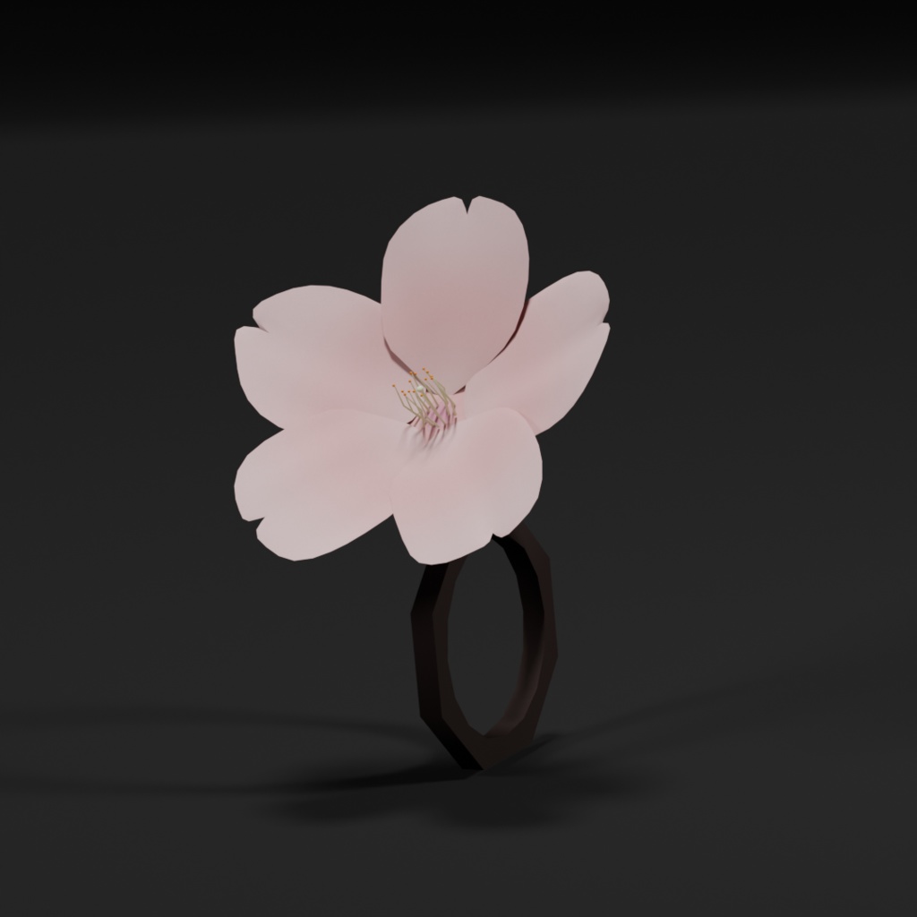 【VRChat】桜の花リング【無料】