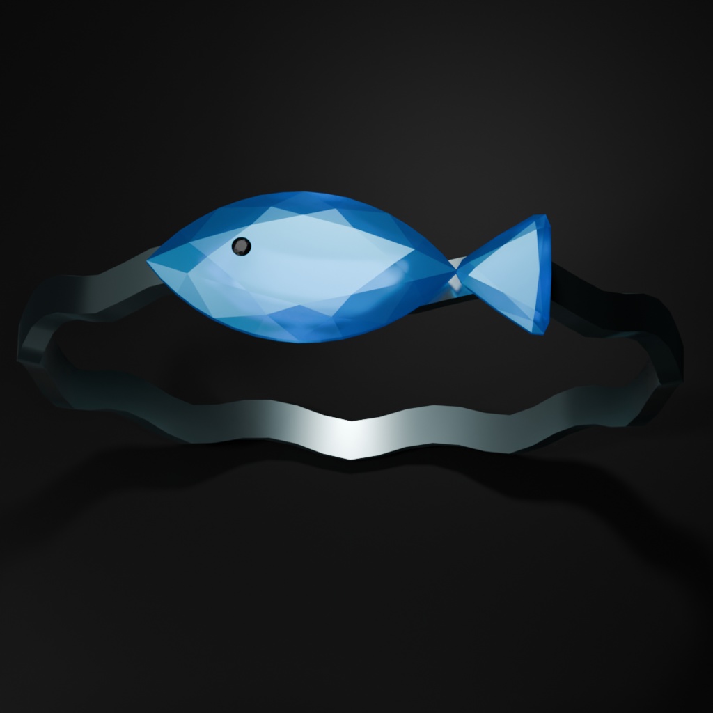 【VRChat】おさかなリング【無料】