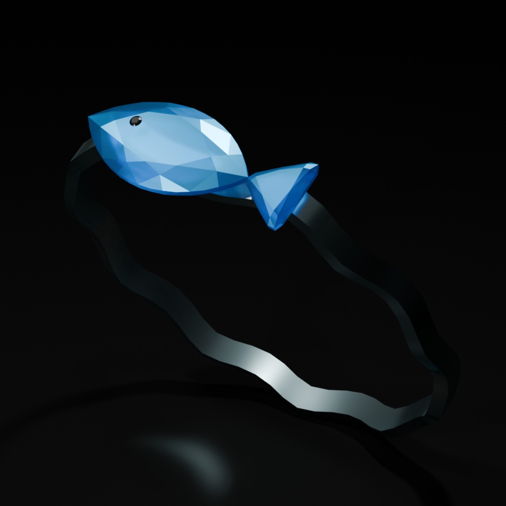 【VRChat】おさかなリング【無料】