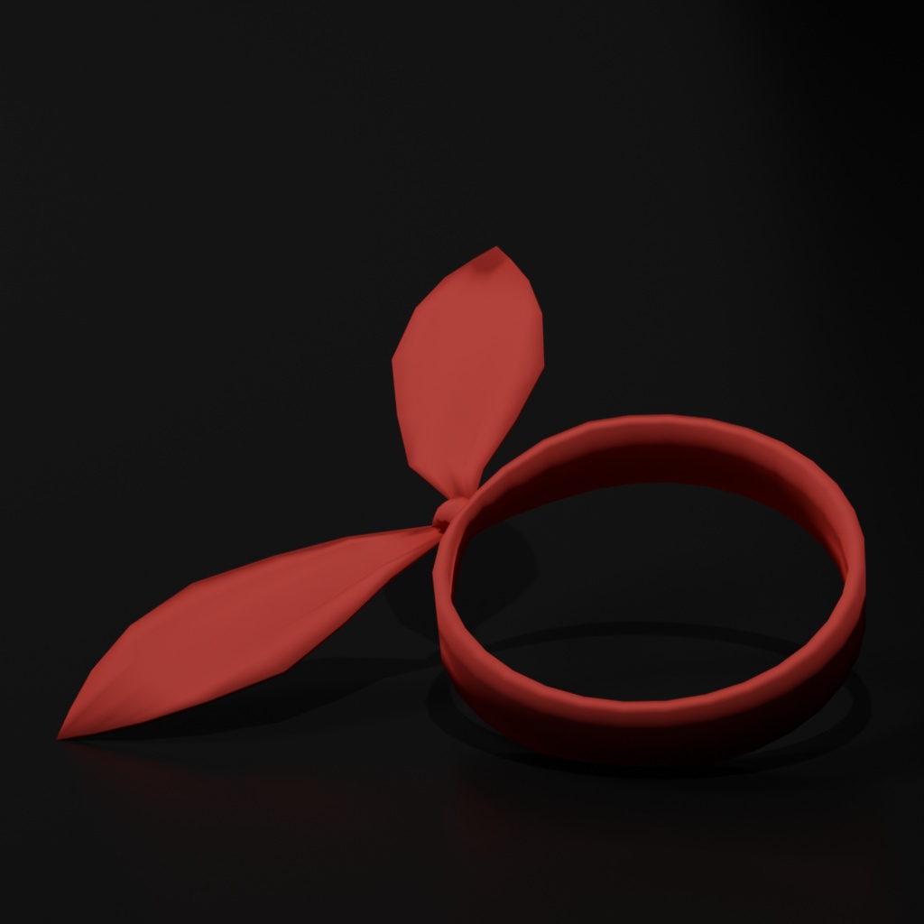【VRChat】揺れるリボンリング【無料】
