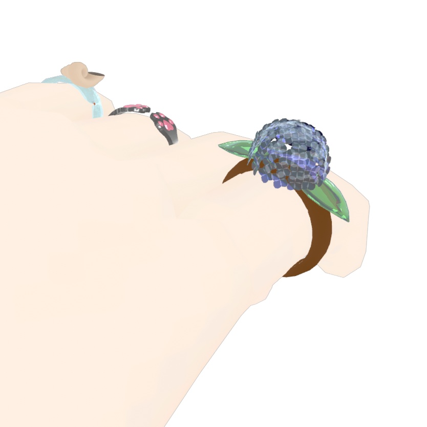 【VRChat】紫陽花リング【無料】