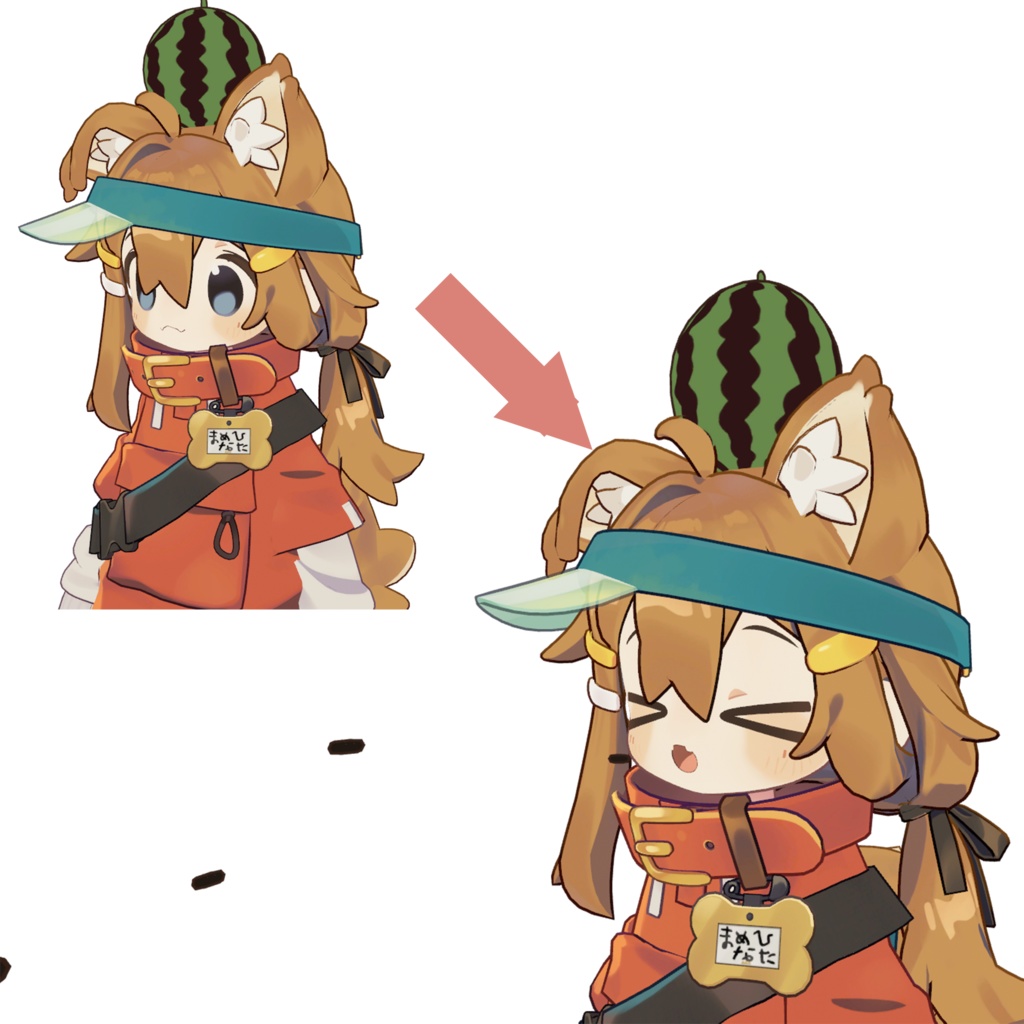 【VRChat】喋ると種が飛ぶスイカ