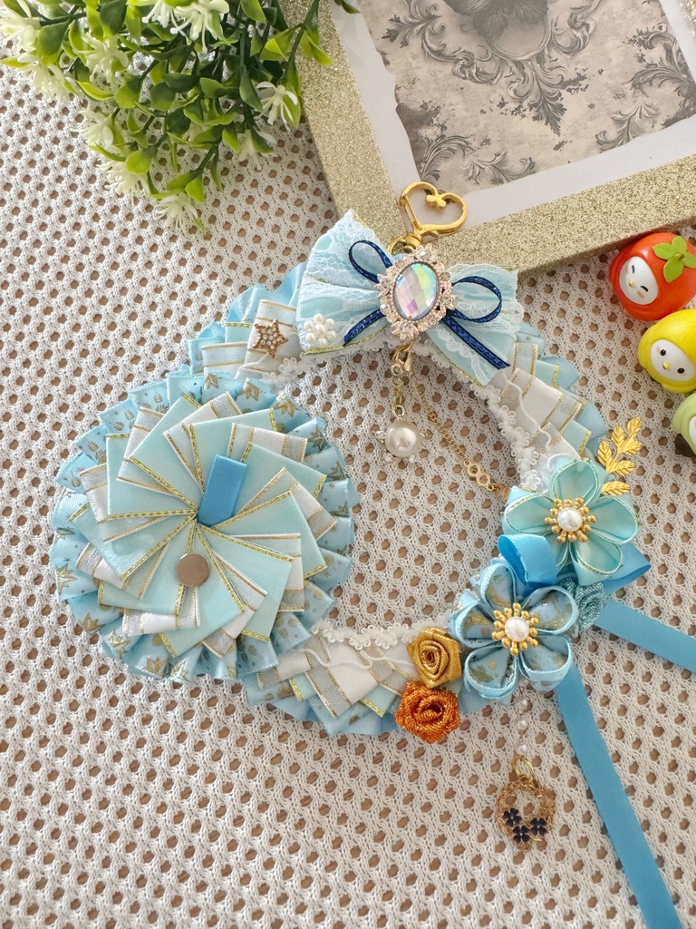 【痛ロゼット】55-75mm缶バッジ ゴールド 翡翠 緑