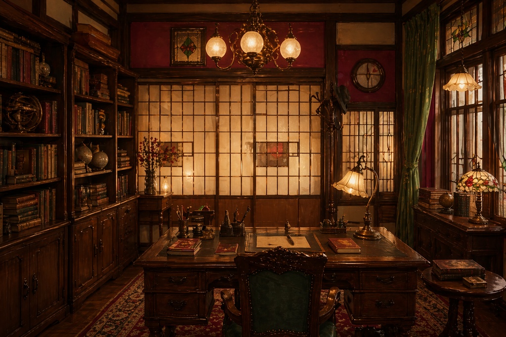 大正レトロ和風背景素材セット 5種