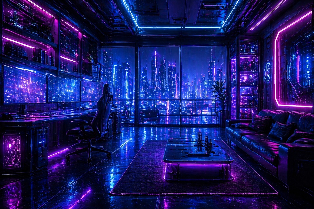 配信・TRPGに使えるサイバー背景素材セット 5種