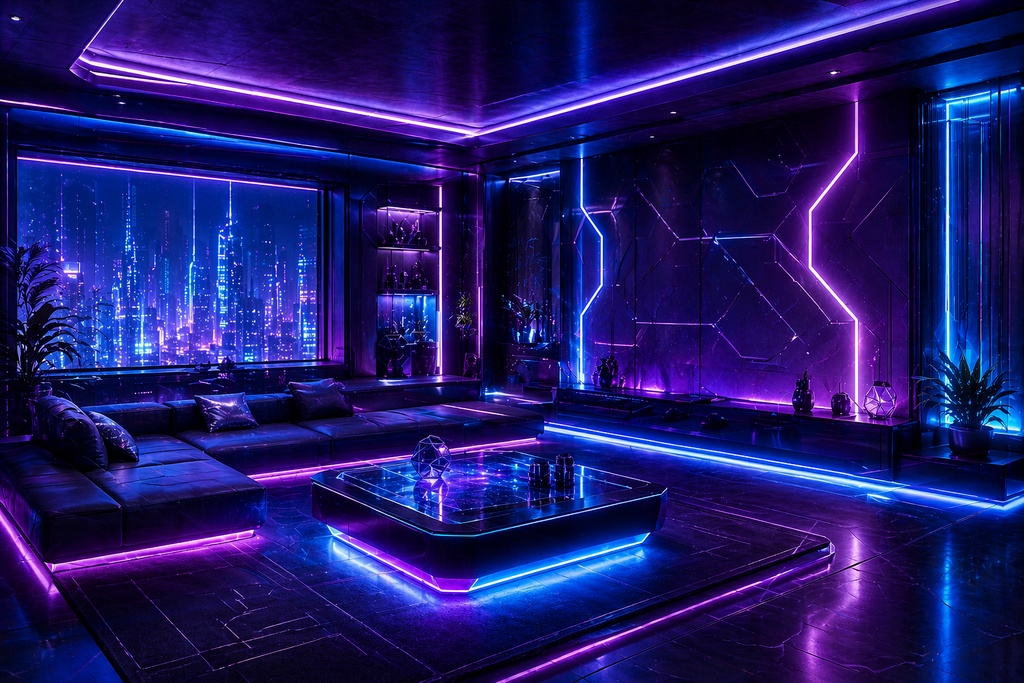 配信・TRPGに使えるサイバー部屋背景素材セット 5種