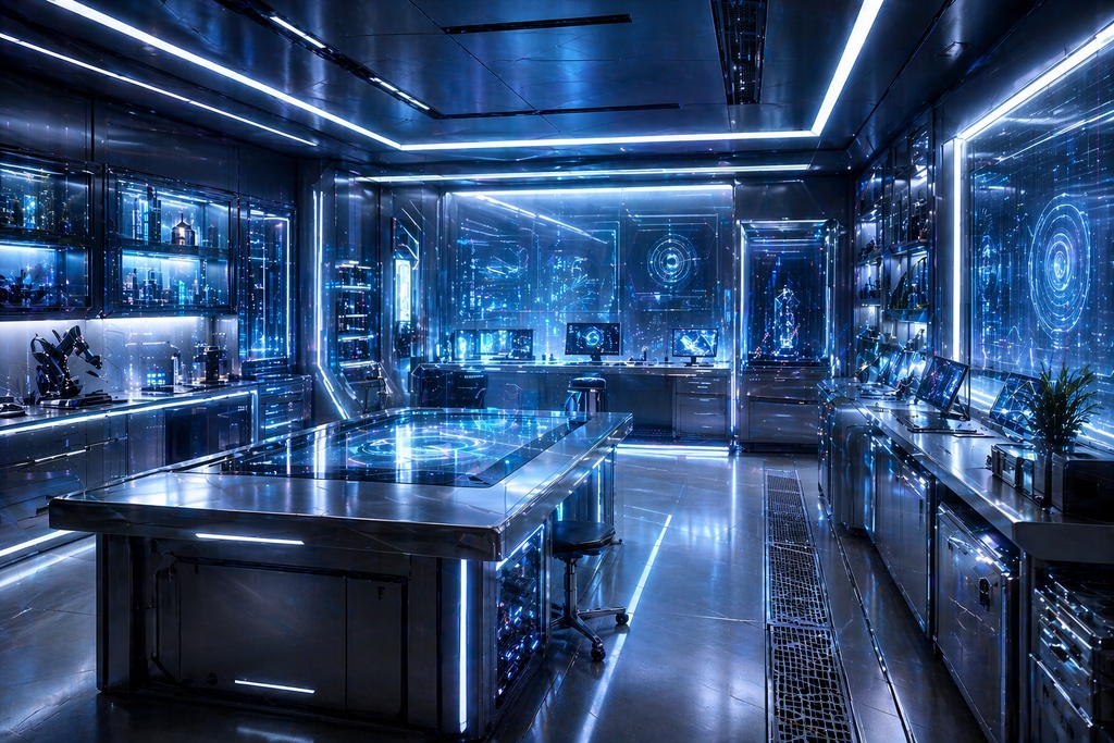 配信・TRPGに使えるサイバー部屋背景素材セット 5種