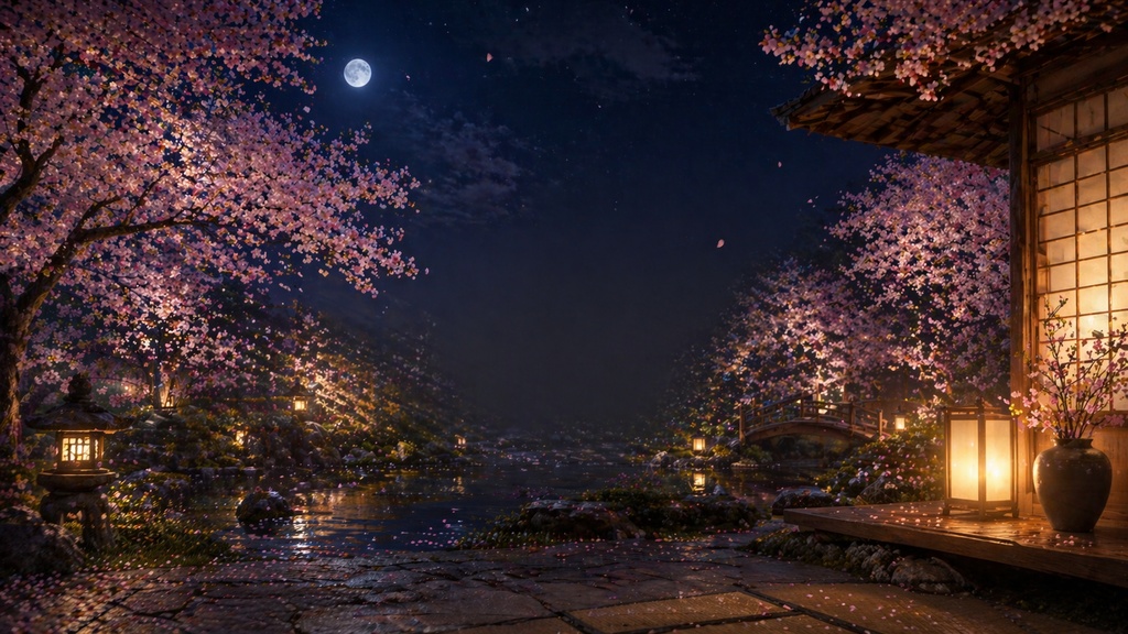 【和風背景10枚セット】春夏秋冬|配信・サムネ・動画用素材