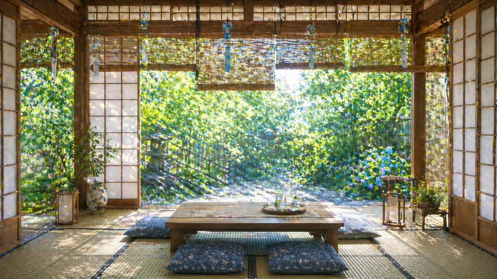 【和風背景10枚セット】春夏秋冬|配信・サムネ・動画用素材