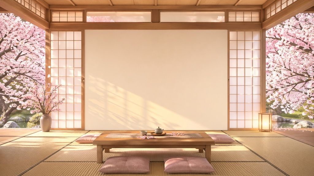 【和風背景10枚セット】春夏秋冬｜配信・サムネ・動画用素材