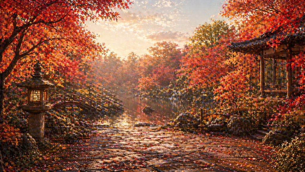 【和風背景10枚セット】春夏秋冬|配信・サムネ・動画用素材