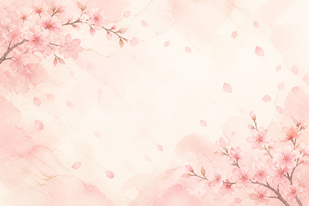 【5枚セット】桜舞う背景素材｜商用利用可