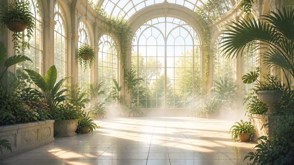 【5枚セット】植物園の温室 背景素材｜商用利用可