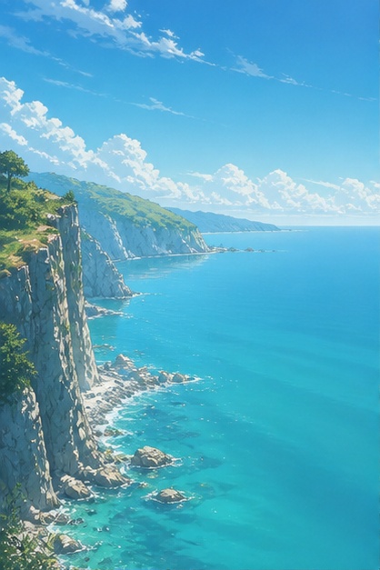 【5枚セット】海岸の断崖 背景素材｜商用利用可