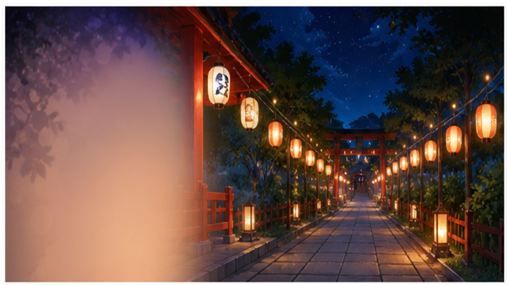 【5枚セット】夏祭り・花火の配信背景素材|商用利用可