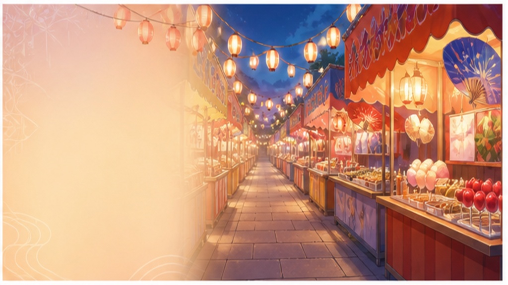 【5枚セット】夏祭り・花火の配信背景素材|商用利用可