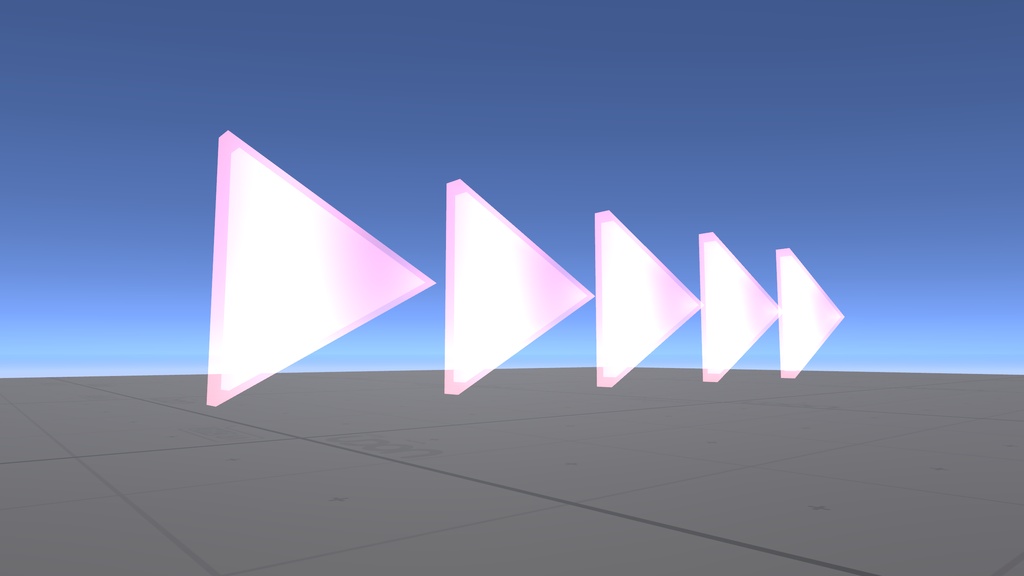 【VRChatワールド向け】空中浮遊 案内矢印-MAKINeonGuideArrows-