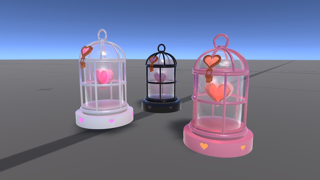 【VRChatワールド向け】ハートアンティークランタン - MAKICuteLantern