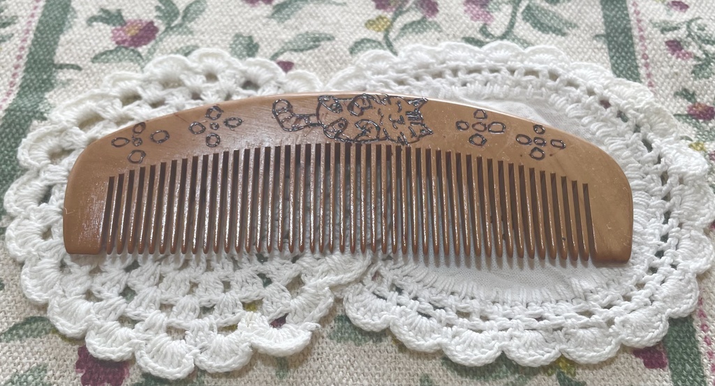 木製動物柄櫛3