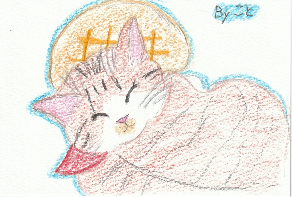 手描き猫のポストカード原画セット