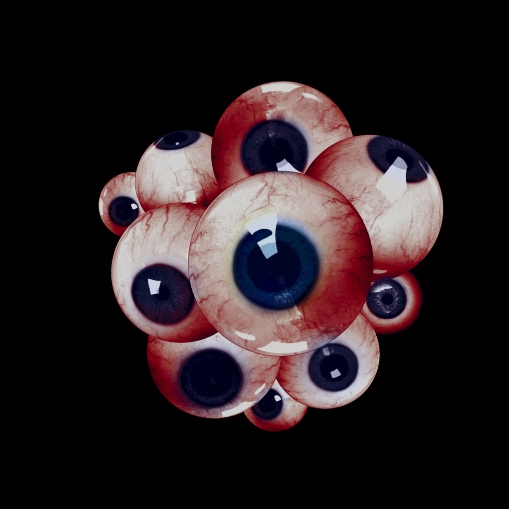 Procreate ブラシ - クトゥルフ様式(触手/眼球/歯/ダークスタイル)50本