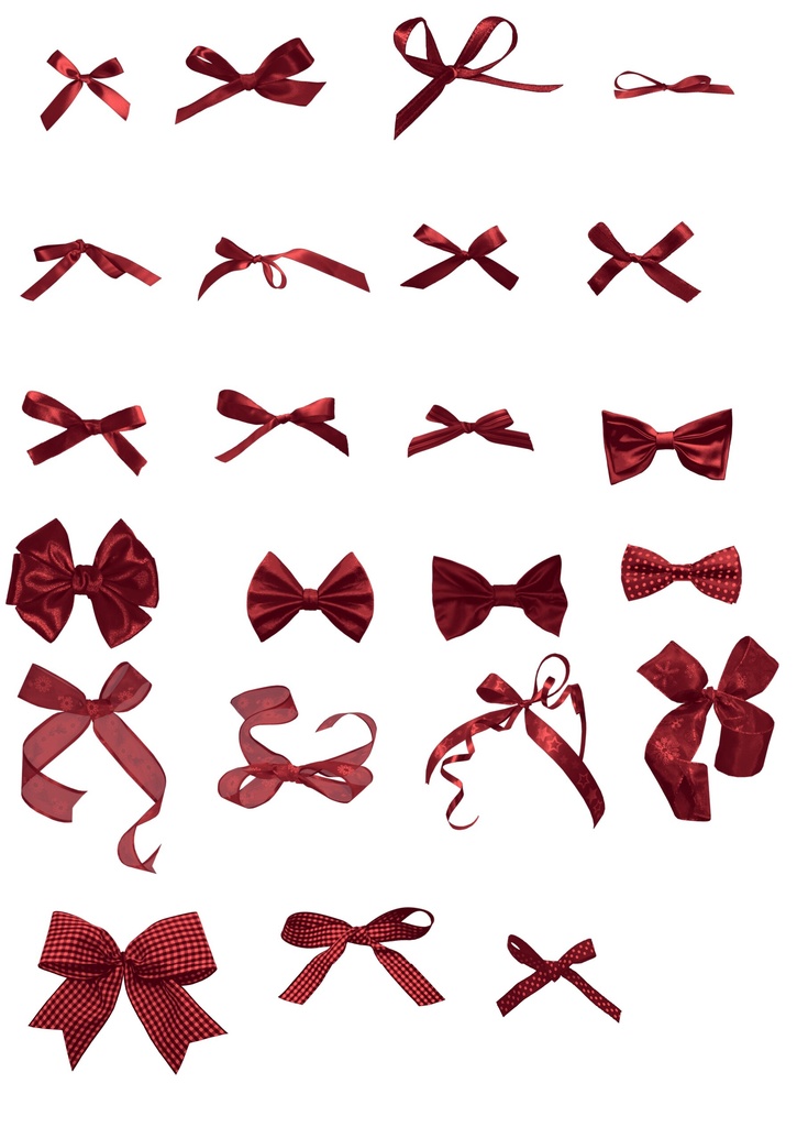 Procreate ブラシ - リボン、ボウタイ  63本