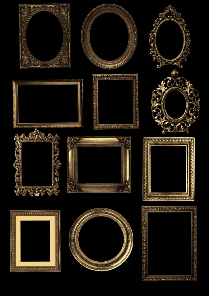 Procreate ブラシ - 額縁(額縁装飾、額装て)95本