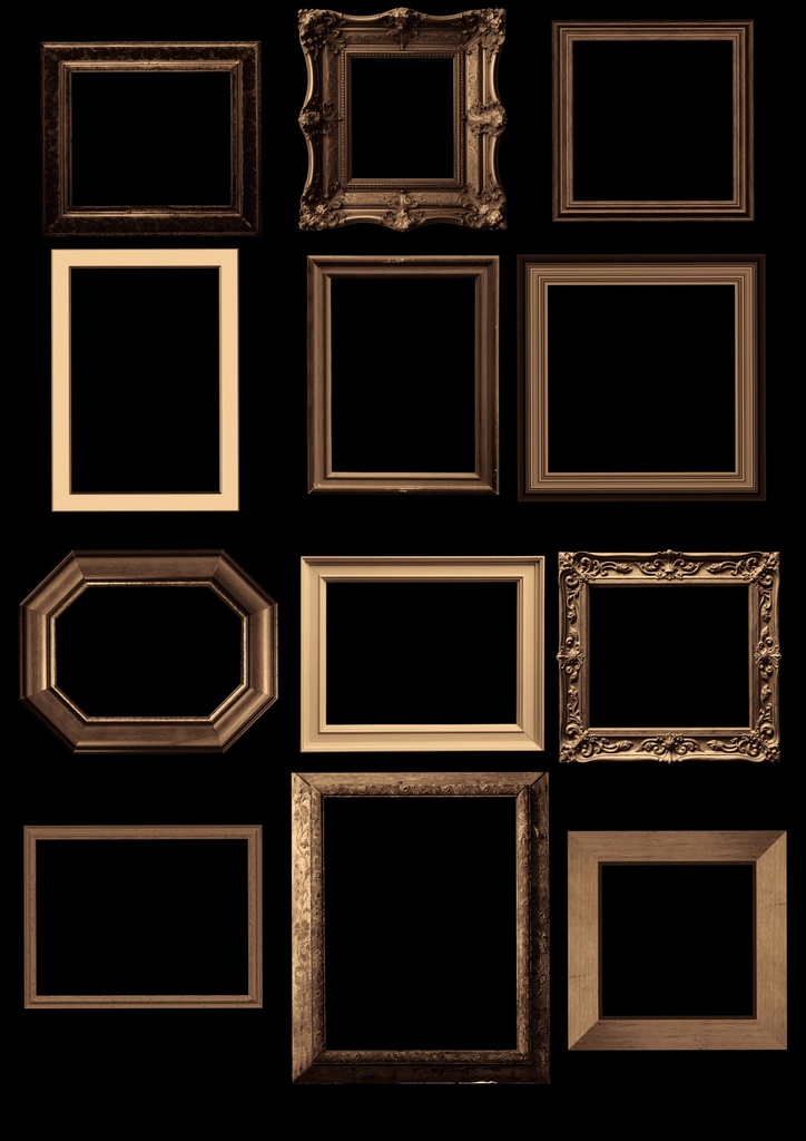 Procreate ブラシ - 額縁(額縁装飾、額装て)95本