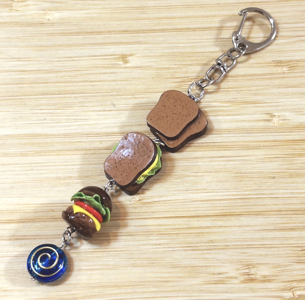 賢人パン風キーホルダー