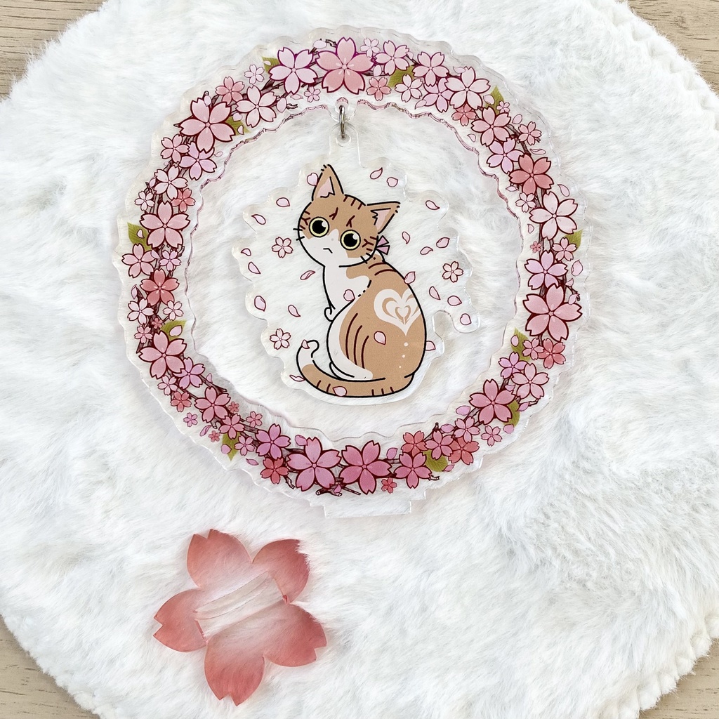 見返り美猫 ゆれるアクリルスタンド