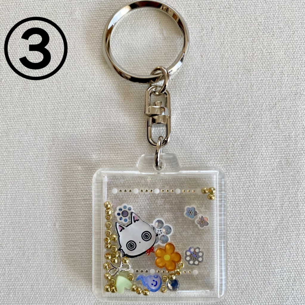 ほわほわのシャカシャカ★キーリング