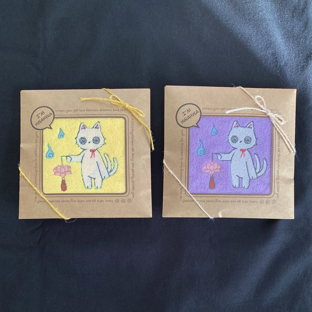 ほわほわのほわほわタオルハンカチ