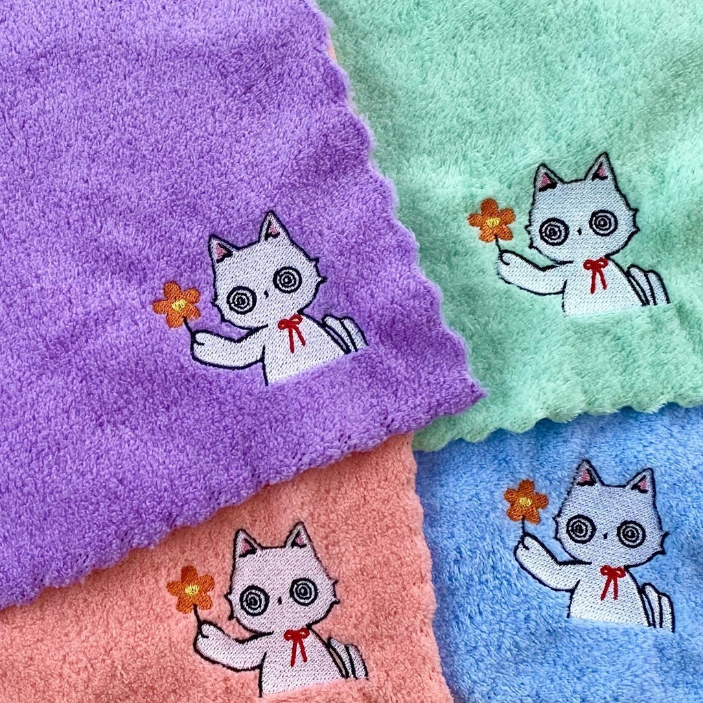 ほわほわのほわほわタオルハンカチ