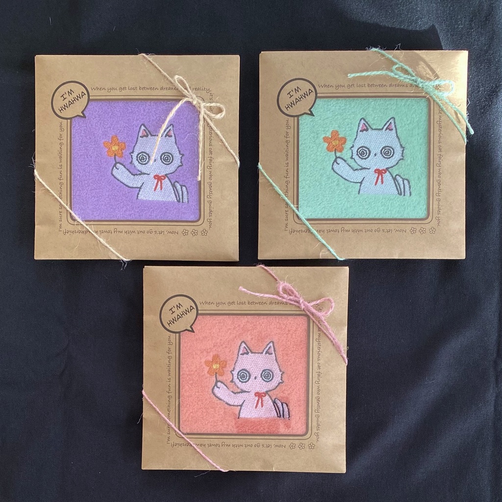 ほわほわのほわほわタオルハンカチ