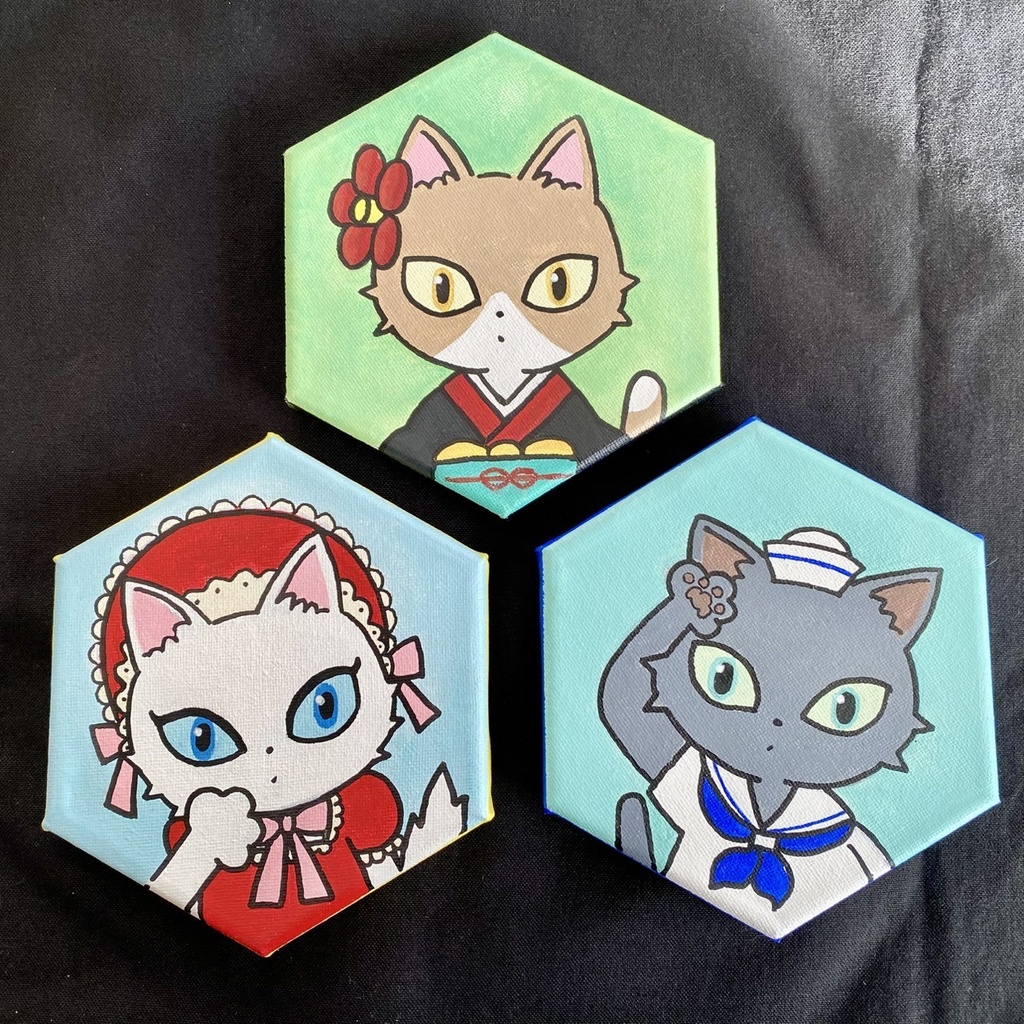 【おすまし猫さん】キャンバス原画