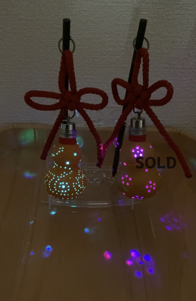 ひょうたんランプのかんざし