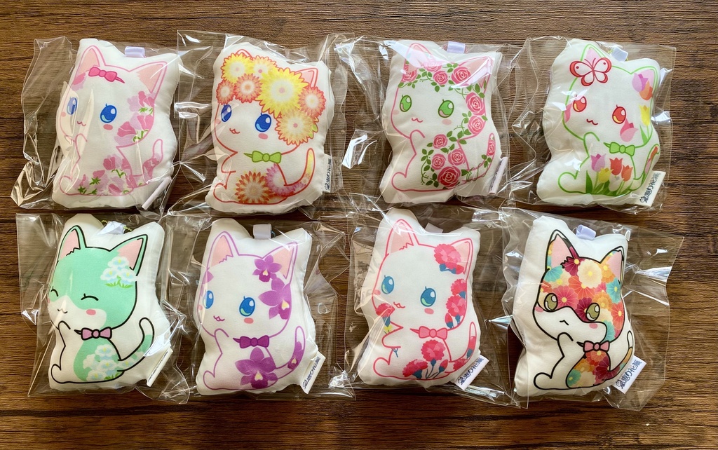 【見返り花猫】ミニクッションマスコット＜全21種＞