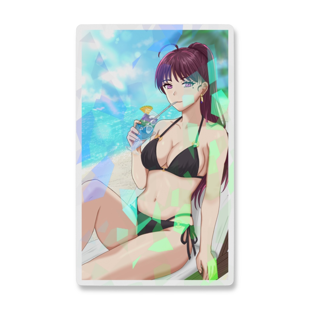 Hologram summer(スマホステッカー)