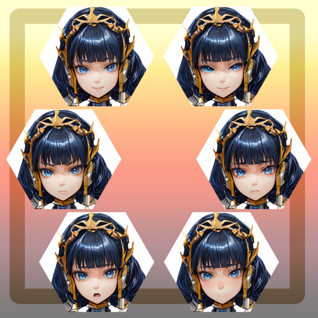 【AI立ち絵】民族衣装の機械女性