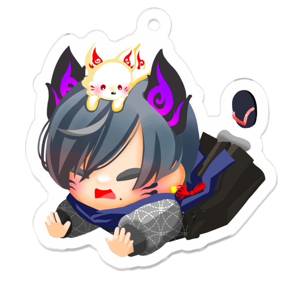 お茶会08 アクリルキーホルダー(50x50mm)