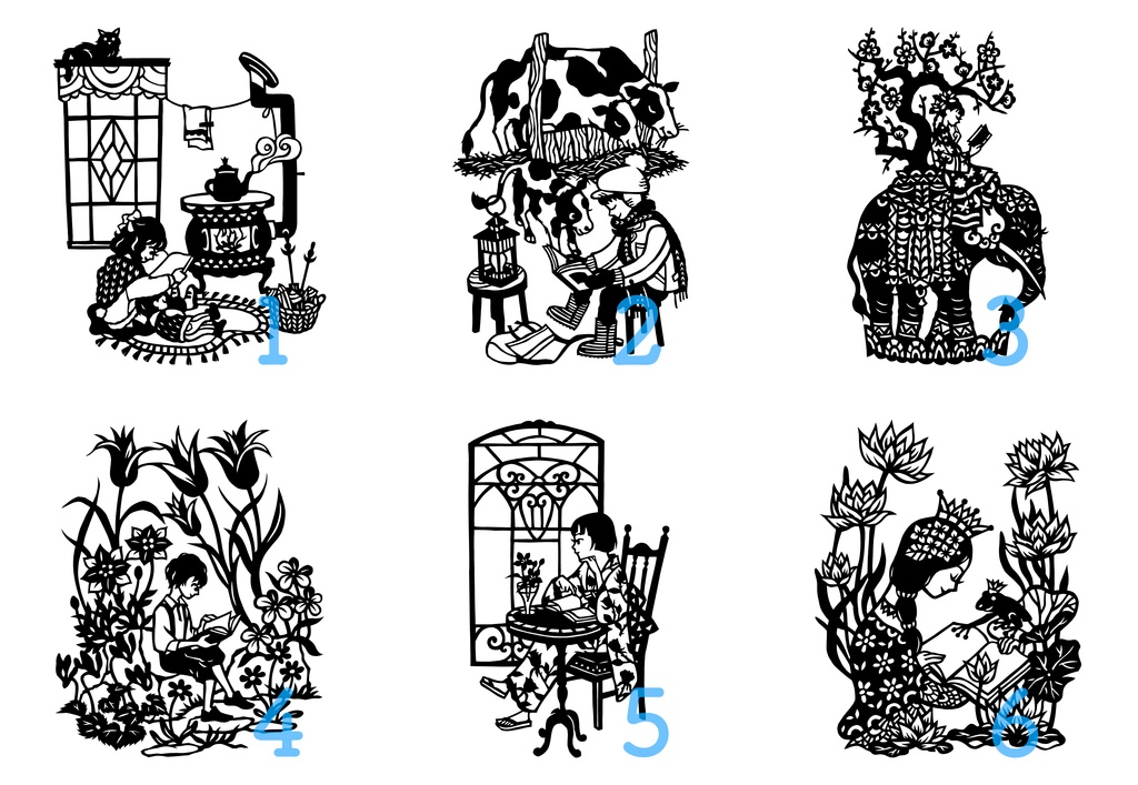 ポストカードになる切り絵カレンダー⭐︎2021