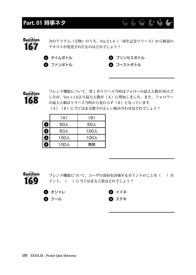 【匿名配送版】エグリア 非公式問題集(EGGLIA Pocket Quiz Reference)