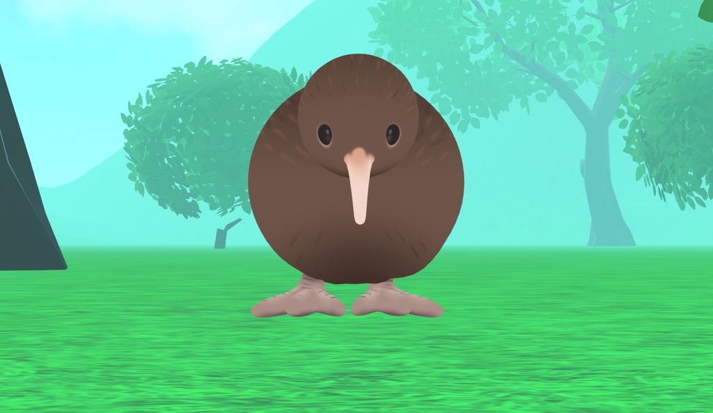 【Cluster向け 無料アバター】ミニキウイ・miniKiwi
