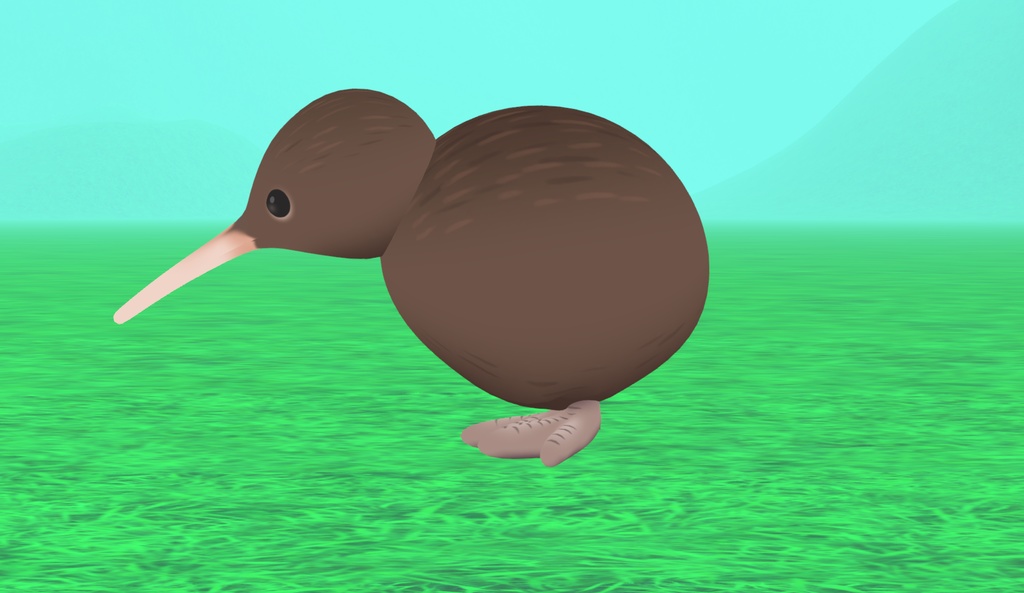 【Cluster向け 無料アバター】ミニキウイ・miniKiwi