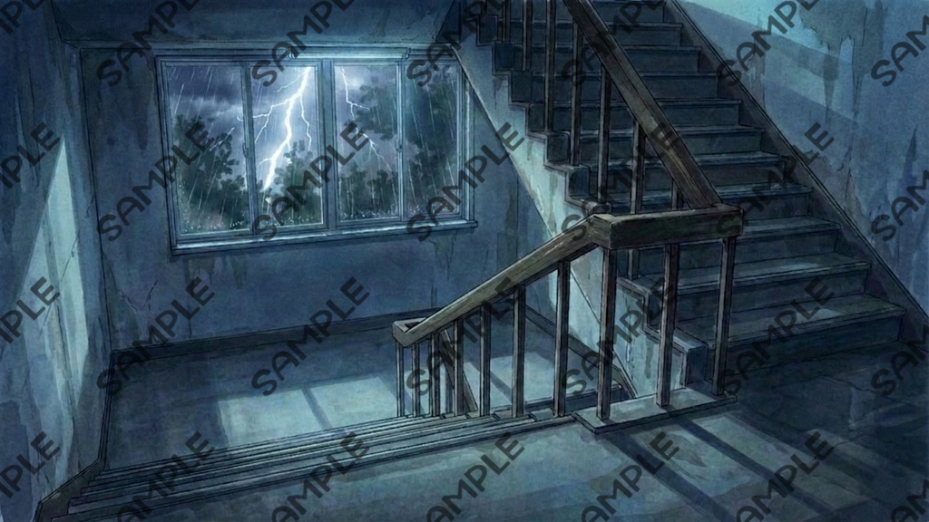 【TRPG・ゲーム背景素材】水彩画風 廃校・学校ホラー39枚セット