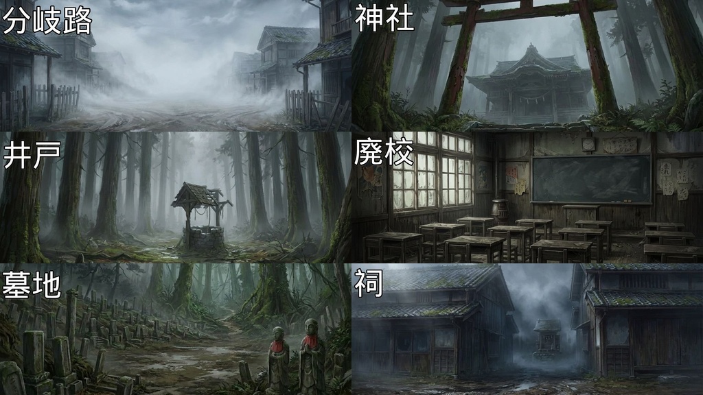 【TRPG・ゲーム背景素材】廃村-haison- 忘れられた村
